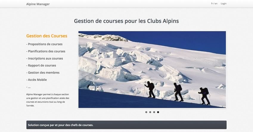 Alpine Manager - Management Solution for Swiss Alpine Club