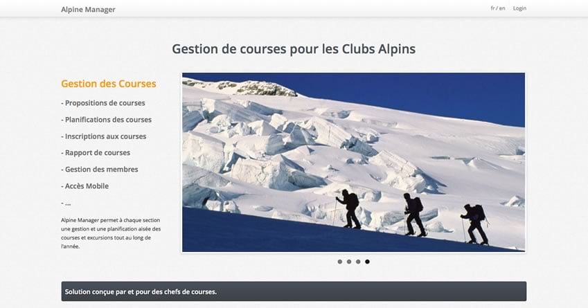 Alpine Manager - Solution de gestion pour le Club Alpin Suisse